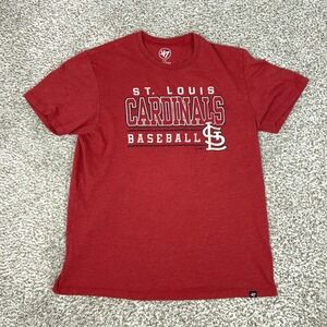 St Louis Cardinals Shirt Mens Medium Red MLB Baseball '47 Casual Tee T Sports